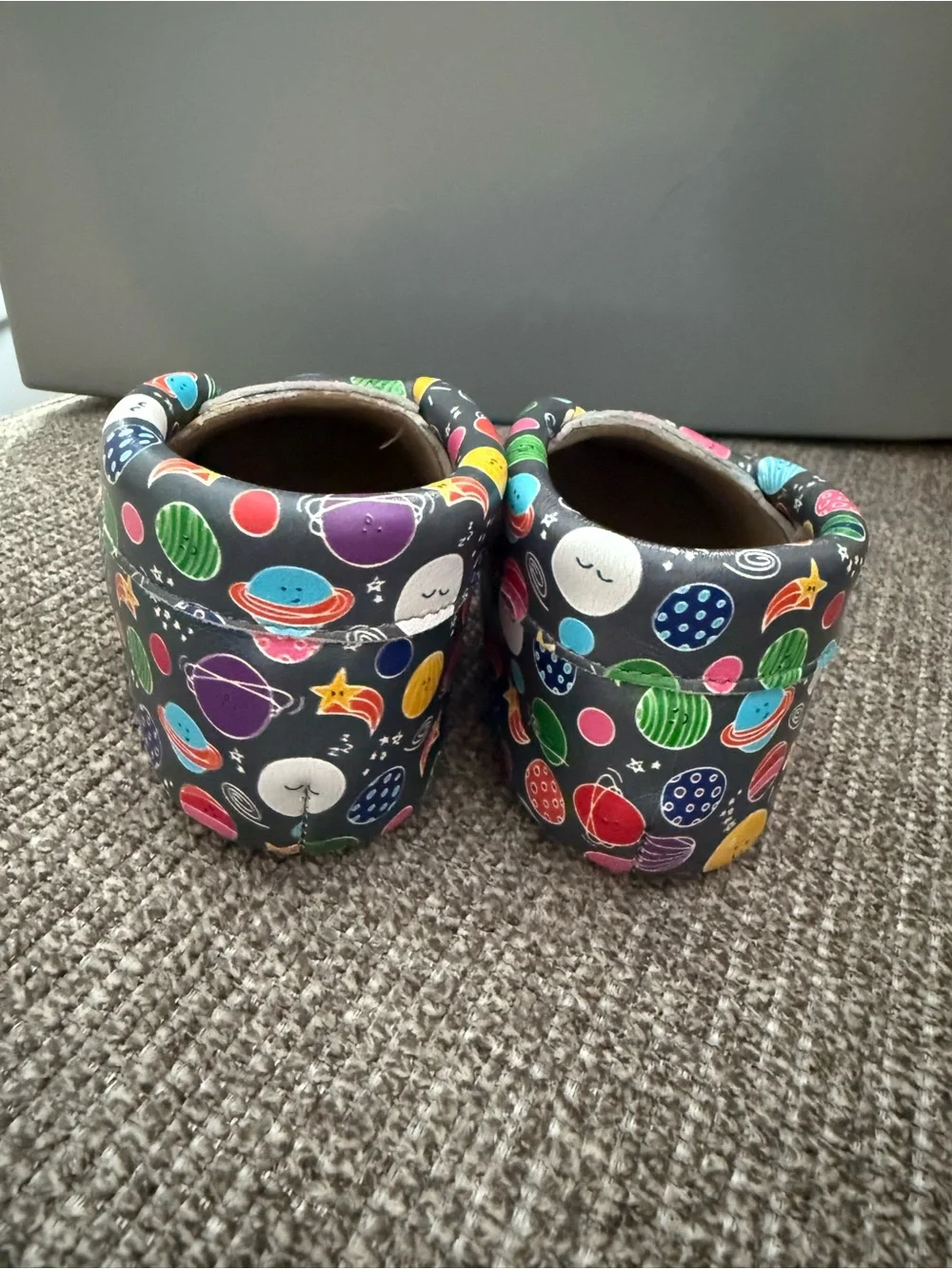 Kids Space Planet Slip-On Shoes in Multicolor